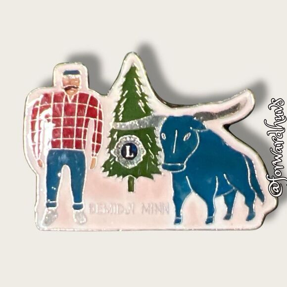 Bundle Sale 3 for $15 | Bemidji Minnesota Lions Club Pin - Picture 1 of 9